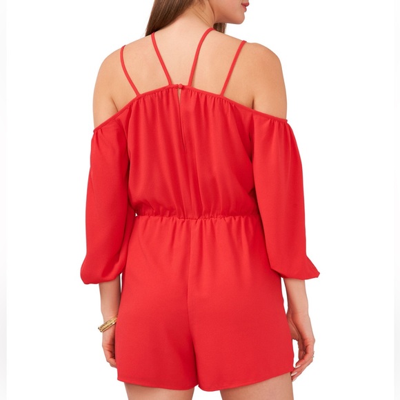 NWT - 1.STATE Romper - S Red/Orange - Picture 2 of 7